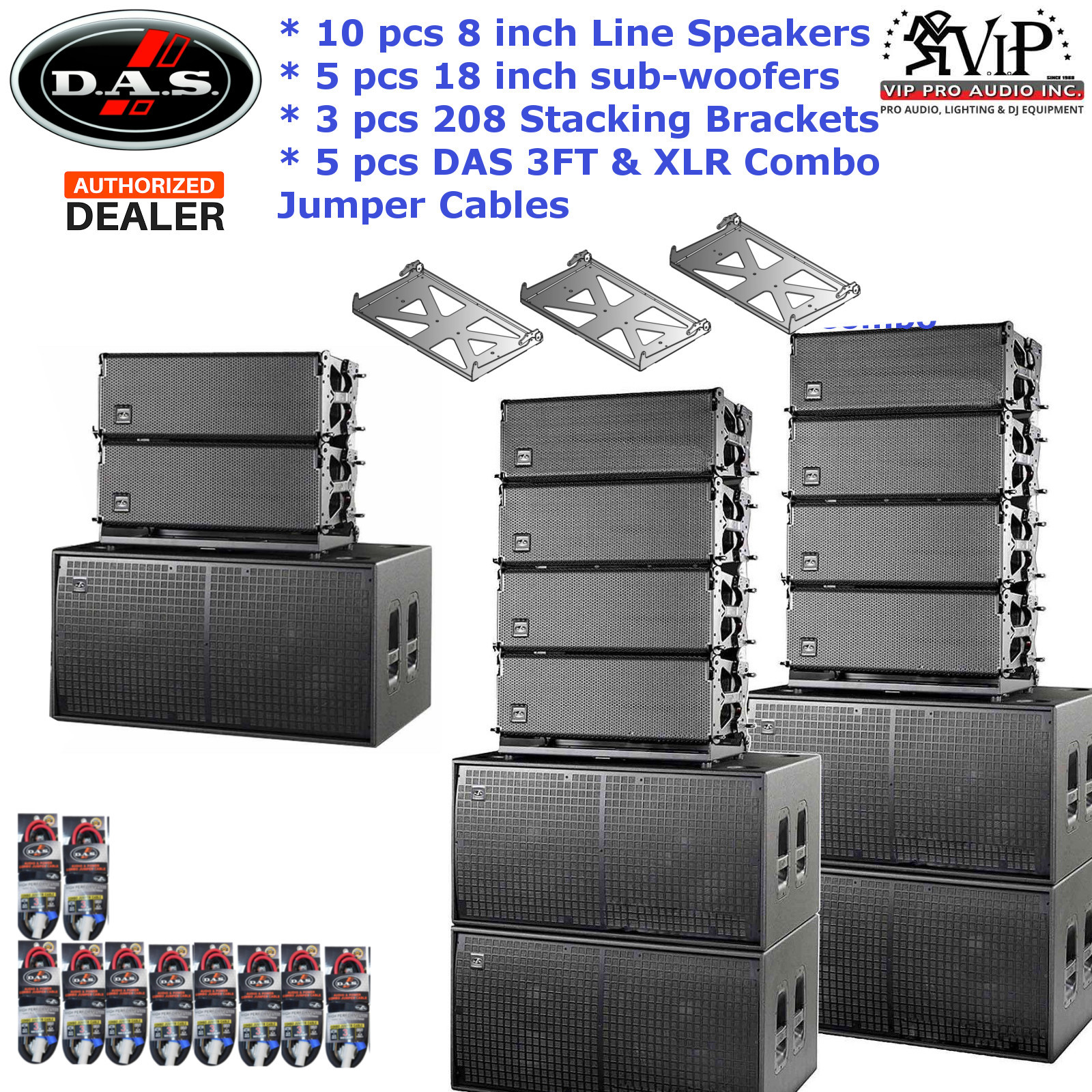 dual 8 line array