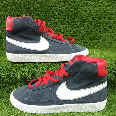 Nike Blazer Mid Premium Suede Grey Red 
