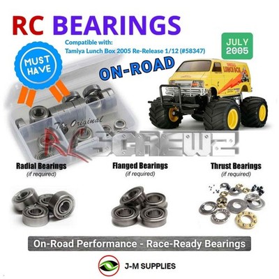 RCScrewZ Metal Shielded Bearings tam230b for Tamiya Lunch Box (58347) | SET