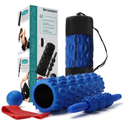 5-in-1 Foam Roller Set for Deep Tissue Massage, Muscle Pain Relief, Improved ...