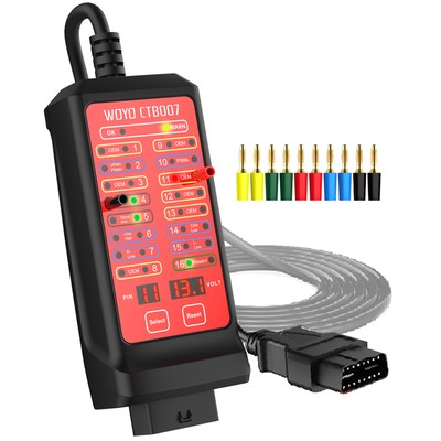 WOYO CAN Tester Box Pin Settings Diagnostic Tool OBD2 16Pin Break out Box L8Q4