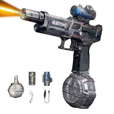 Ultimate Battle Water Blaster Long Range.Motorized Water Gun w/Interactive Light