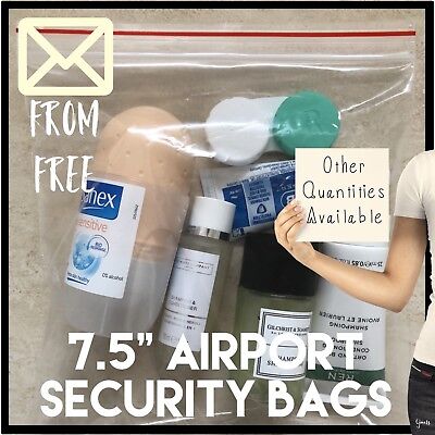 Clear plastic bags for hand luggage on sale