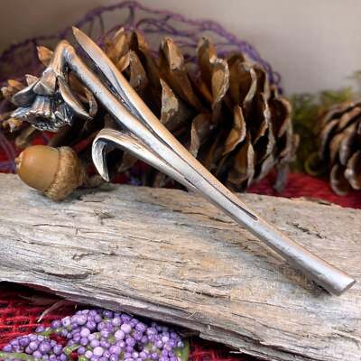 NEW SOLID PEWTER Daffodil Kilt Pin, Made in Scotland, Welsh Pin, Wales Jewelry