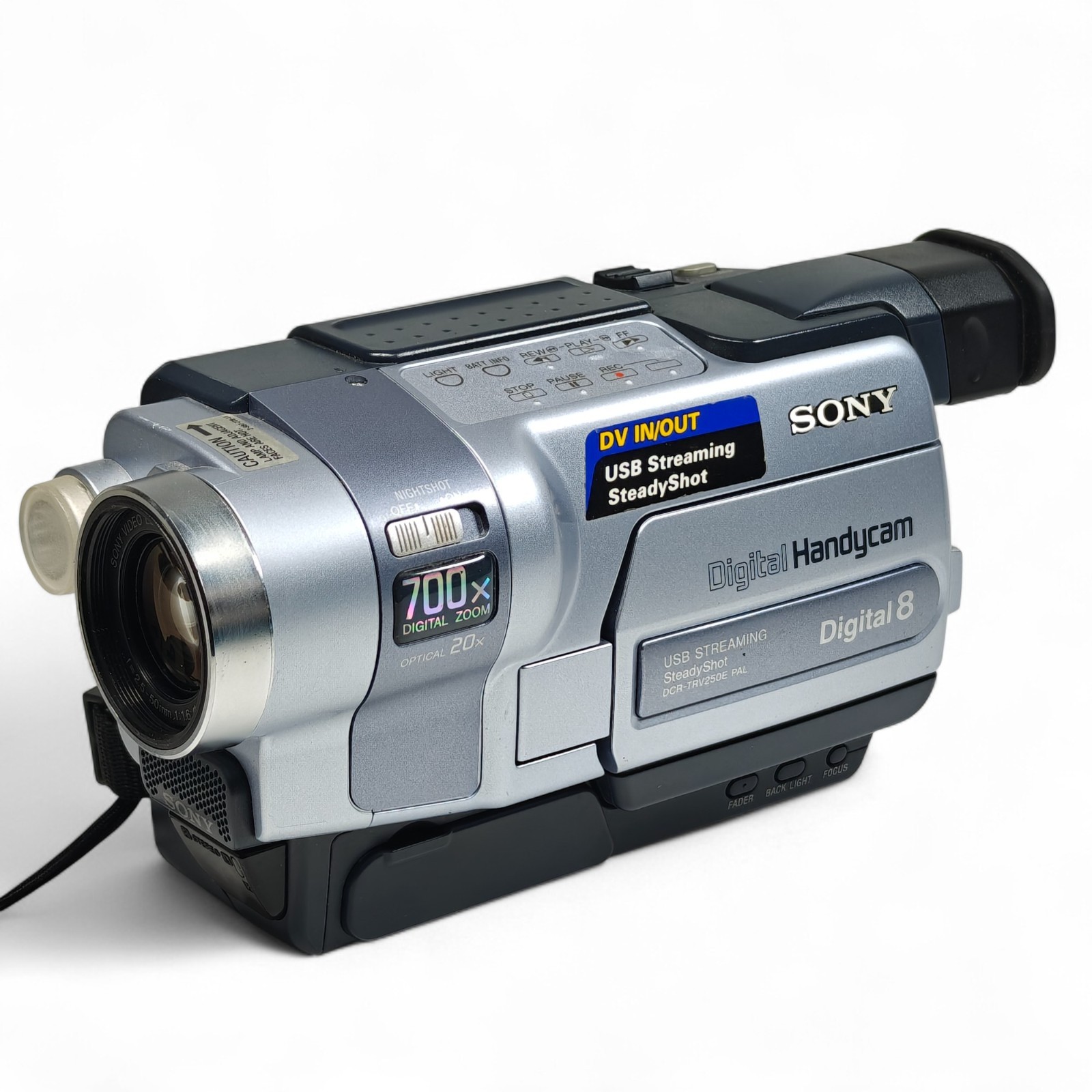 Sony Handycam DCR-TRV250E Camcorder 20x Zoom NightShot Digital8