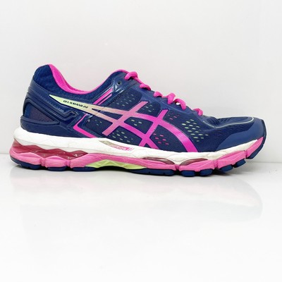 Asics Womens Gel Kayano 22 T597N Blue Running Shoes Sneakers Size 9.5