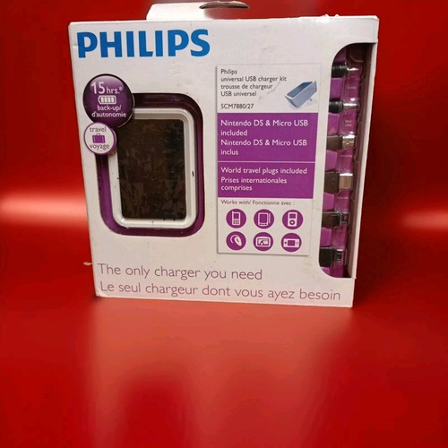 New PHILIPS Universal USB Charging Kits Backup Power #SCM7880/27 /Nintendo DS