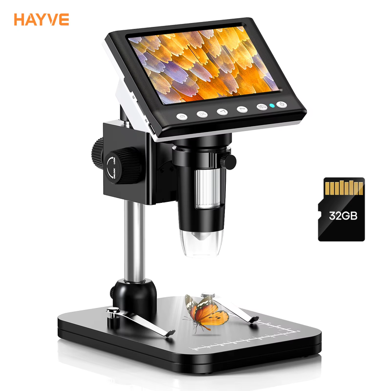 4.3'' IPS Coin Microscope 1000X Magnification Digital Microscope for Adults 8 LE