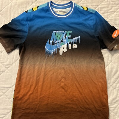 Nike Graphic Tshirt Elements Rare Allover Tee Logo Sun Air Front Back