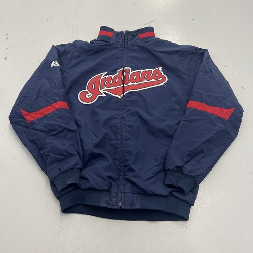 Vintage Majestic MLB Cleveland Indians Double Climate Full Zip
