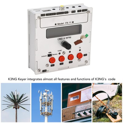 K3NG Keyer Open Source CW Morse Code Aluminum Alloy K3NG Keyer For LCD Displ CST