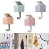 FUZSKWID 4Pcs Cute Pet Cat Coat Hook for Wall and Door,Creative Adhesive Utility Heavy Duty Wall Hooks Mount for Coat, Scarf, Hat, Towel,Robes,Key,Kawaii Room Decorative Wall Hooks