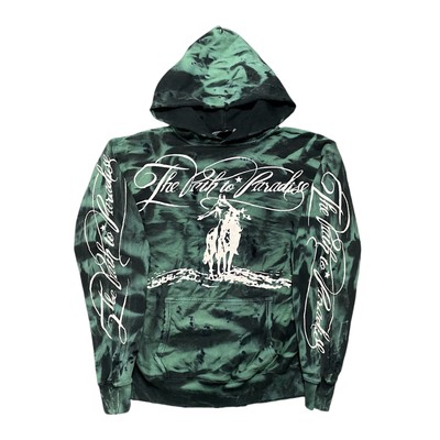 Pre-owned Hellstar Studios Paradise Hooded Sweatshirt Marble Green
