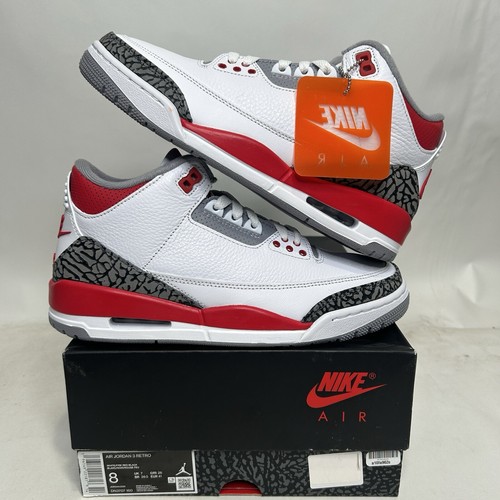 Nike Air Jordan 3 Retro “Fire Red” 2022 DN3707-160 Men's 8