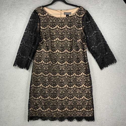 Jessica Howard Overlay Lace Black Dress - Size 16 Style Jessica Howard Overlay Lace Black Dress - Size 16 Style