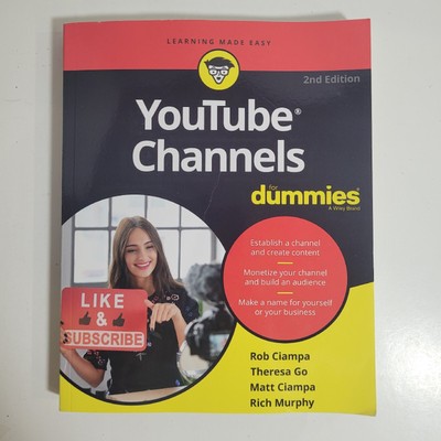YouTube Channels for Dummies  2nd Edition (2020) - Paperback - English