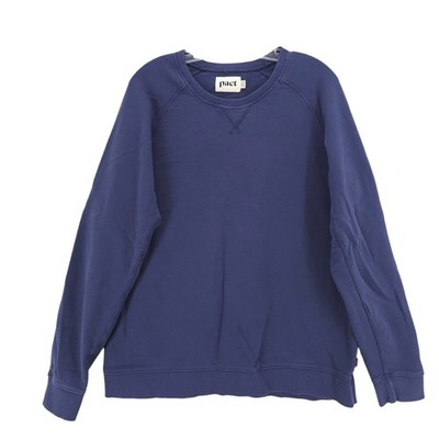 PACT Men's Sweatshirt Blue 100% Organic Cotton Terry Size XL