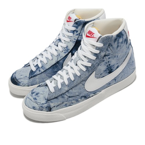 Женская повседневная обувь Nike Wmns Blazer Mid 77 Washed Denim Blue White DV2182-900