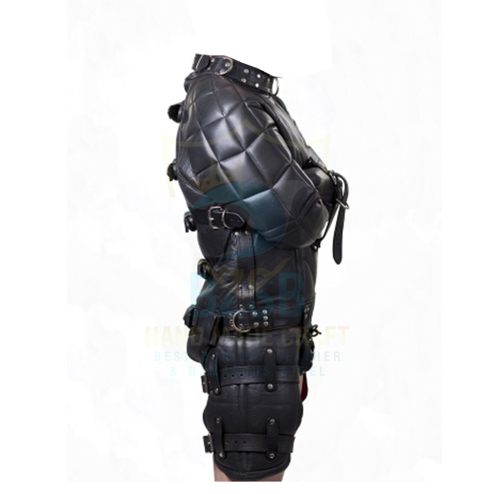 Preowned It Real Leather Heavy Duty Padded Strajacket Club Wear