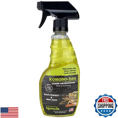 Komodo-San Reptile Terrarium Cleaning Spray | Cage Cleaner and Deodorizer | N