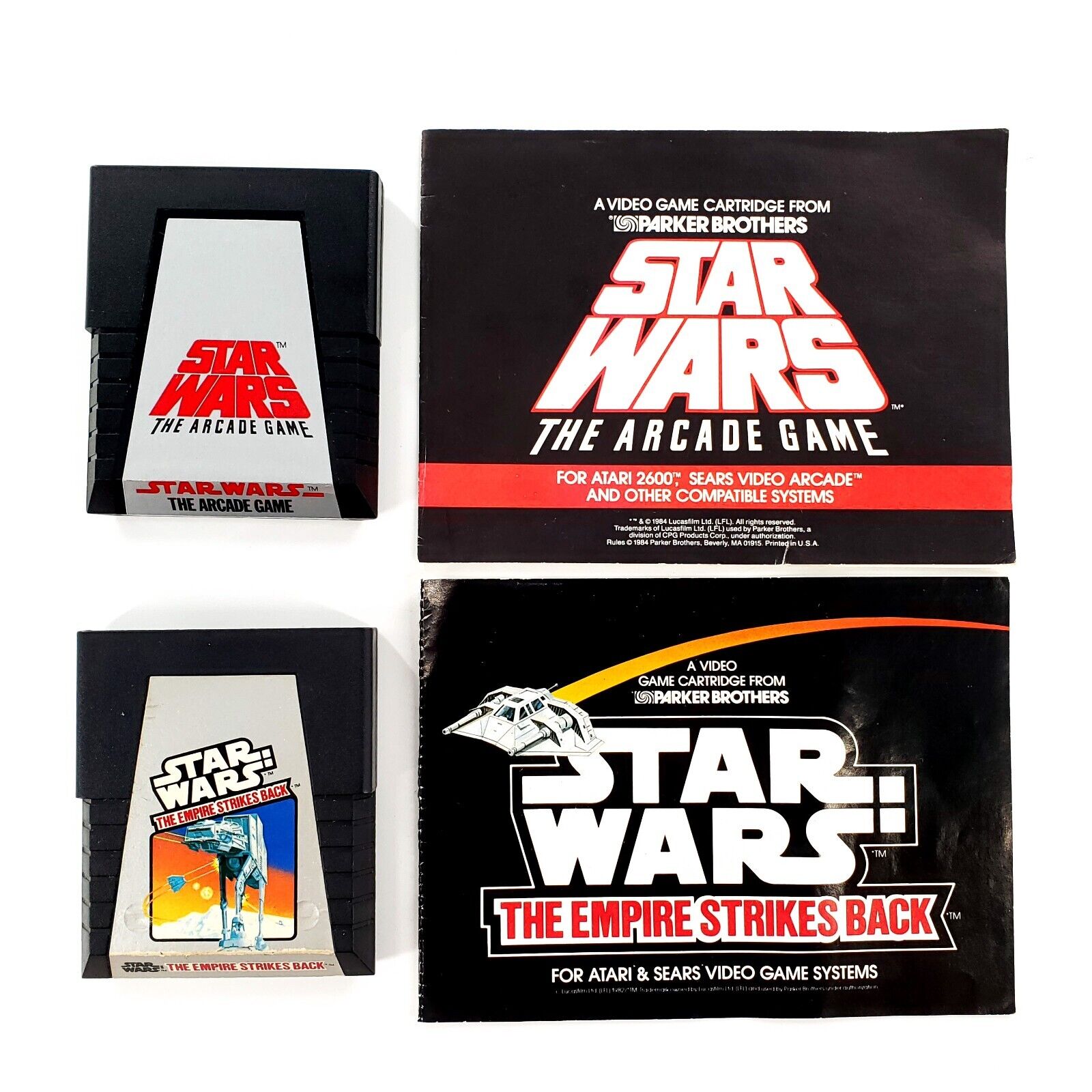 Star Wars Arcade Game & Empire Strikes Back Atari 2600 w