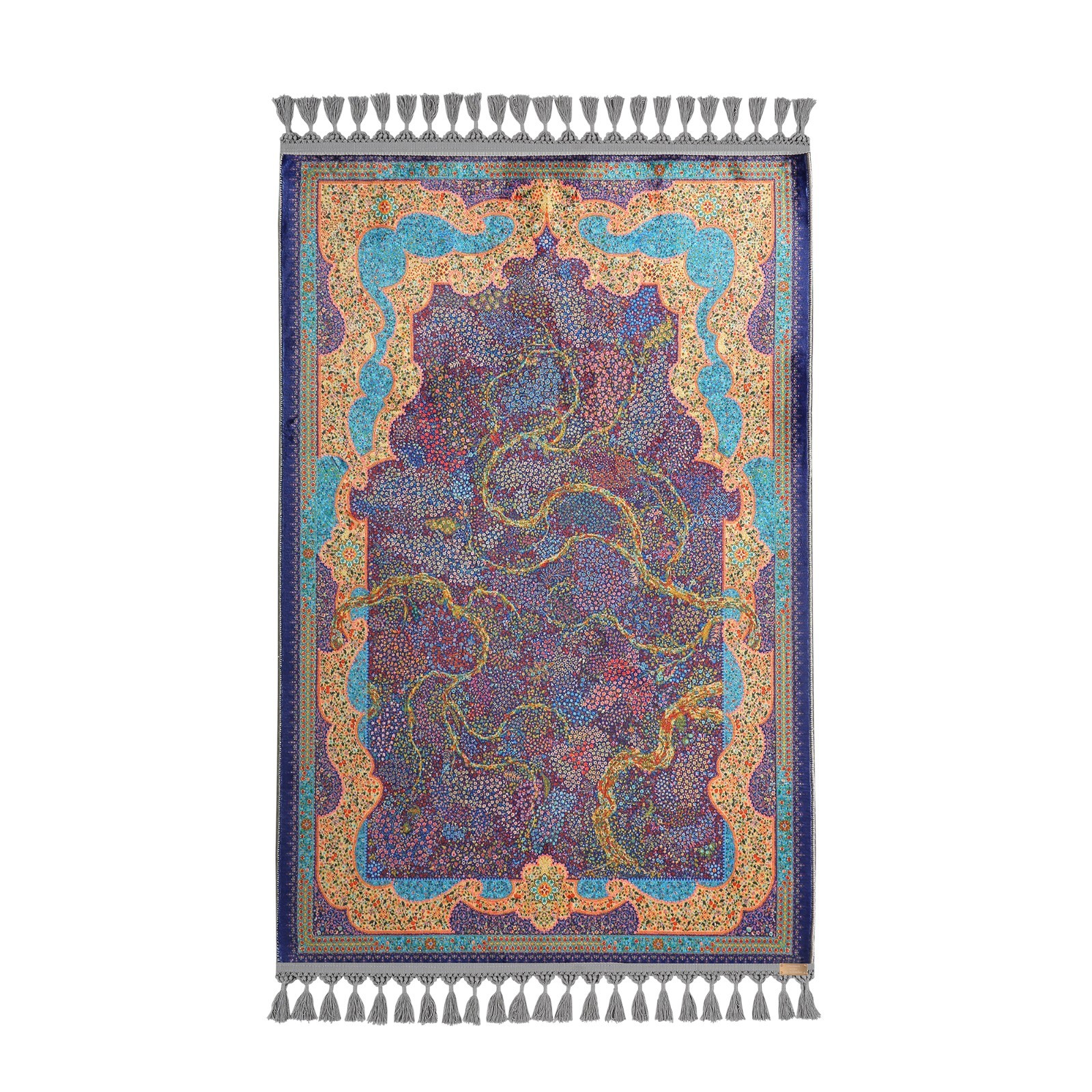 Buy Luxury Tree of Life Prayer Mat Soft Silky Rug Islamic Muslim Gift Thick Janamaz