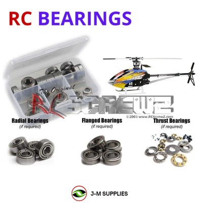 RCScrewZ Metal Shielded Bearings alg015b for Align T-REX 450 Plus KX015083T Heli