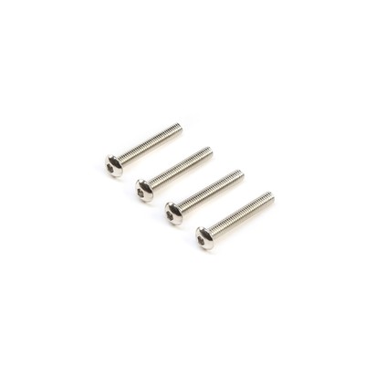 Team Losi Racing Left Hand Button Head Screws M3x20mm 4 TLR245006 Gas Car/Truck