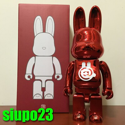 MEDICOM TOY - BE@RBRICK ΛCRONYM (R) CHROME 100％ &amp; 400％ Medicom 400% + 100% Bearbrck ~ Garfield Be@rbrck Chrome Vers