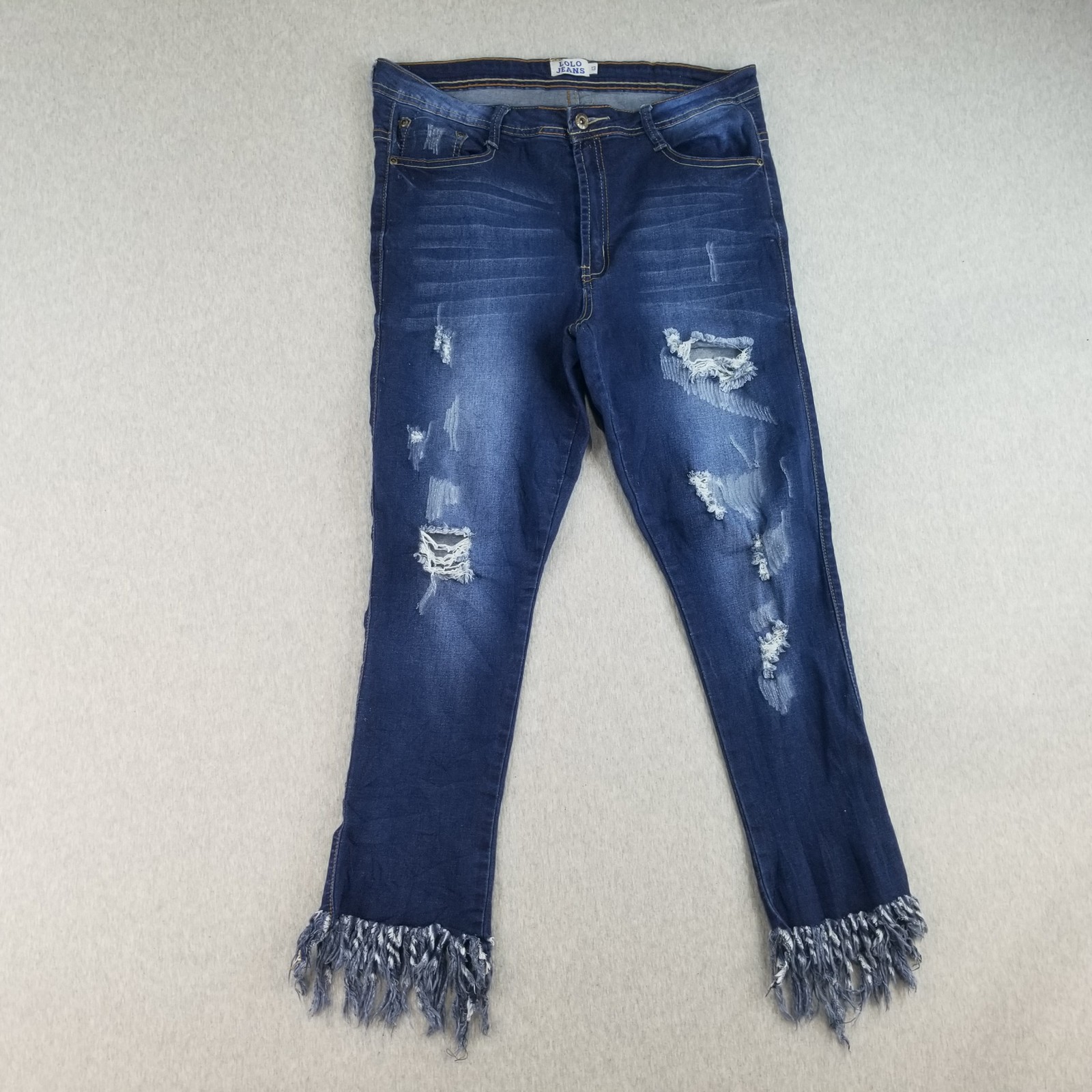 Lolo Jeans Womens Sz 13 Stretch Mat. Dark Wash Normcore Cute Trendy Stylish Nice