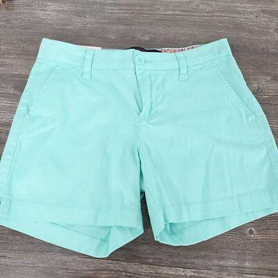 NWT FREESTYLE REVOLUTION TEAL FLAT FRONT CHINO SHORTS WOMENS 3 SHORT NEW!