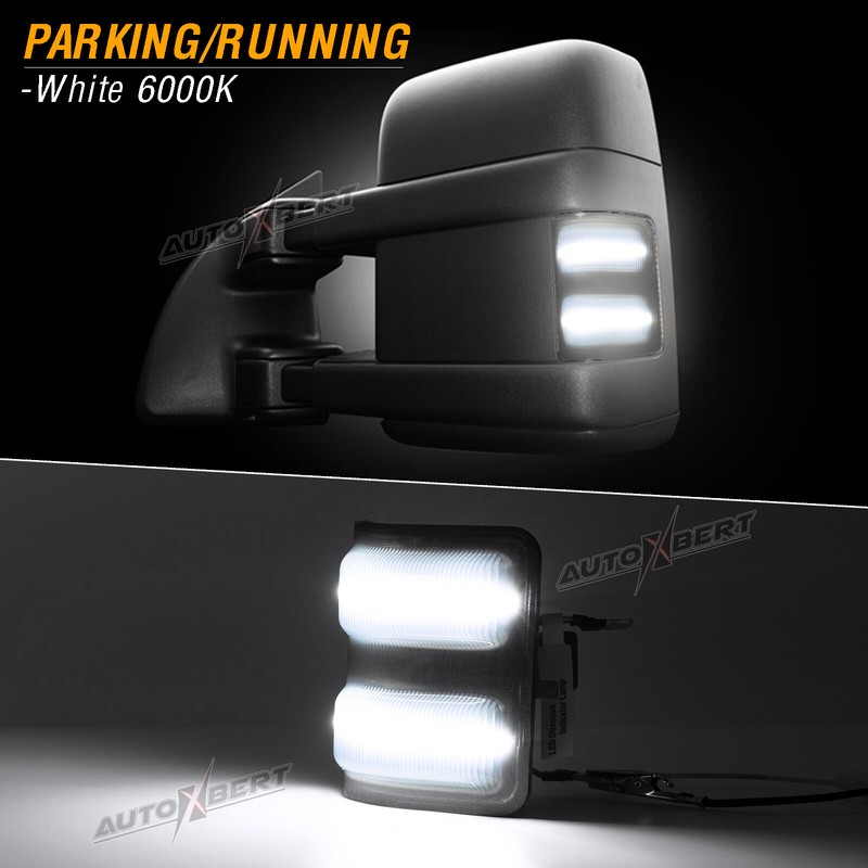 LED Side Mirror Marker Light Switchback For 08-16 Ford F250 F350 F450 Super Duty