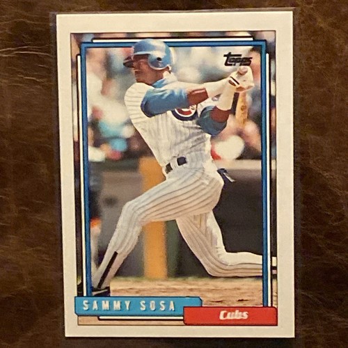 sammy 1992 Topps Sammy Sosa #109T Card Wrong Birthday Error