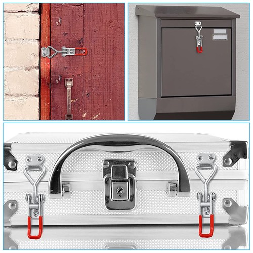 2pcs Heavy Duty Toggle Latch Catch Adjustable Lock Clamp Anti-rust Clip for Case