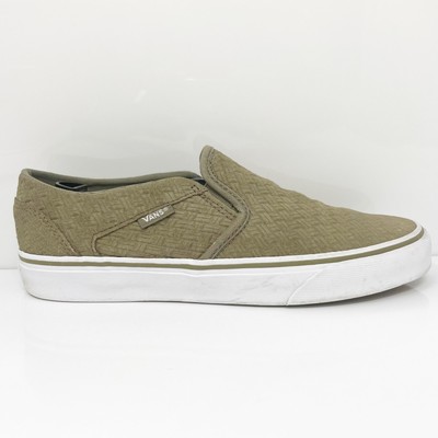 Vans Womens Off The Wall 721356 Зеленые повседневные кроссовки, размер 8,5