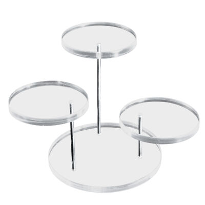 3/12 ROUND Acrylic Riser Display Stand Clear Riser Stand Easel Stand Holder 