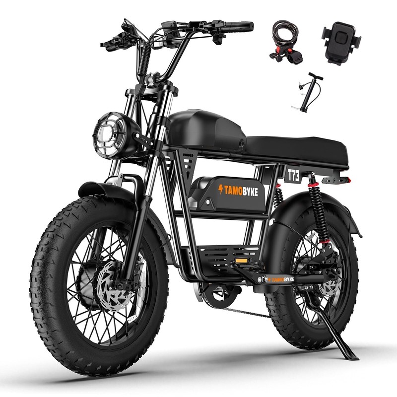 Electric Bike Peak 3000W 37.5mph 124Mile 48V/36.4Ah 20" Fat Tire