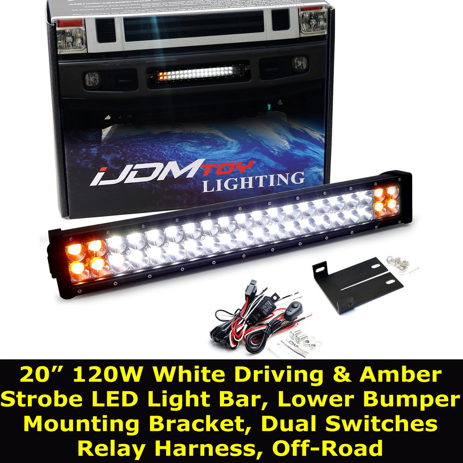 LED Lower Bumper Light Bar Kit For Ford 2008-2010 F-250/F-350 by iJDMTOY