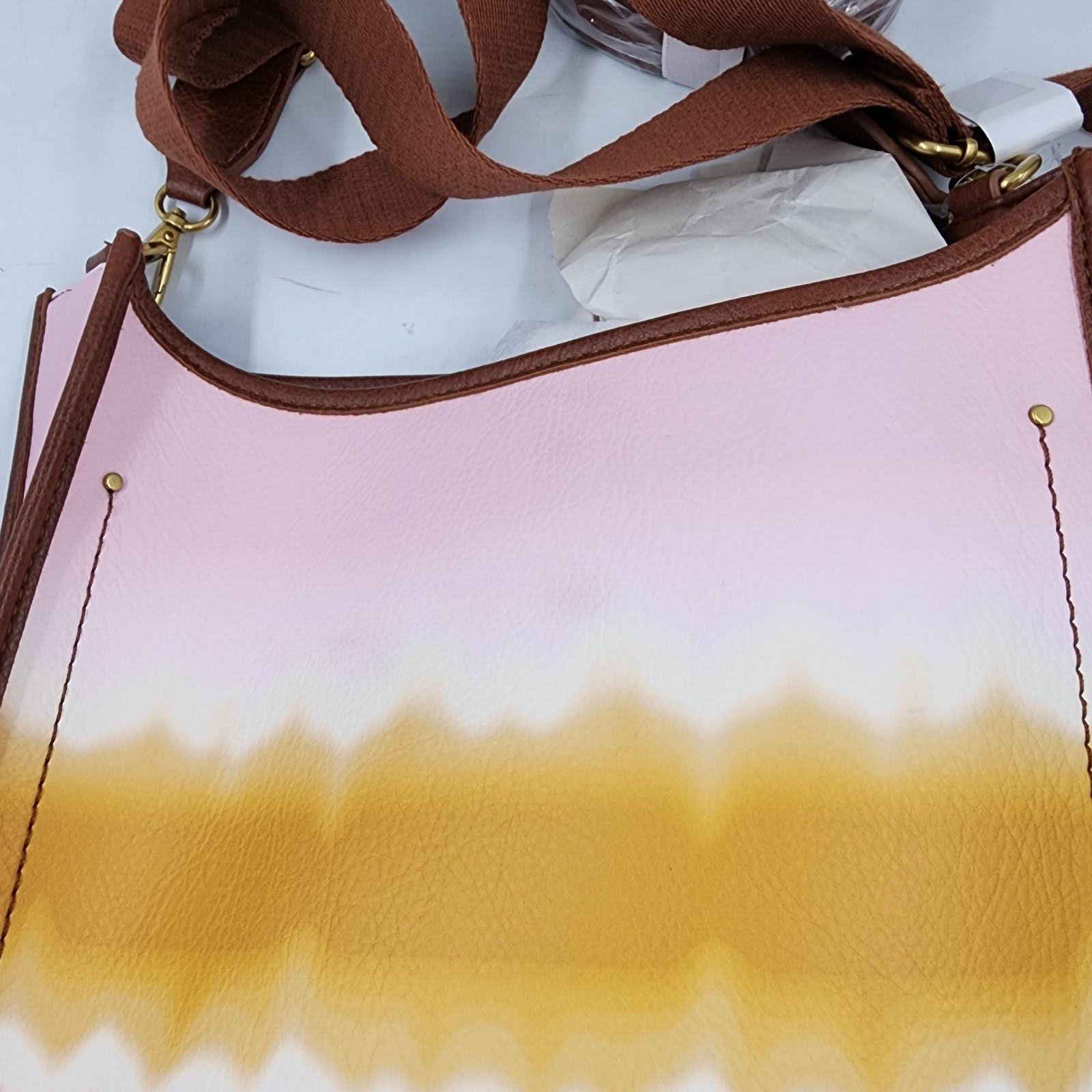 Style & Co Whipstitch Medium Crossbody Bag Women's One Size Dye Block Magnetic - Picture 15 of 19