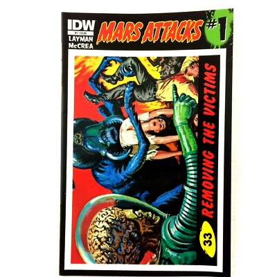 Mars Attacks #1 IDW 2012 NM- #33 Removing The Victims Variant Cover