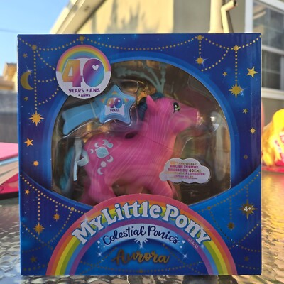 My Little Pony Celestial Pony AURORA NIB 2023 40th Anniversary Basic Fun Hasbro 