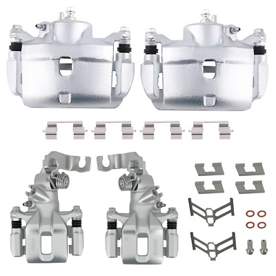 Front Rear Brake Calipers with Hardware for Honda Accord 2.4L 2003-2007 19-P2069