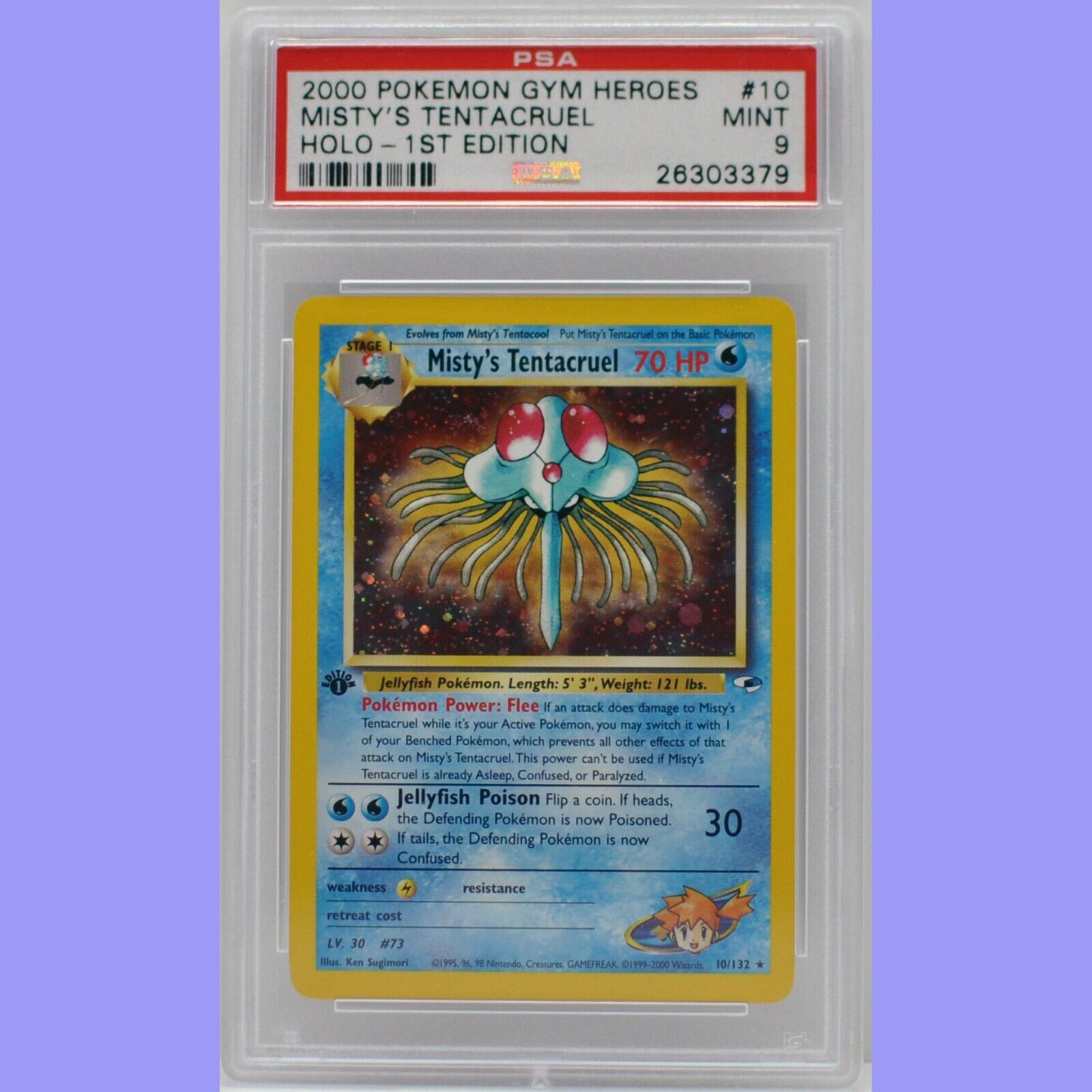 Pokemon 1st Edition Misty's Tentacruel Holo 10/132 Gym Pokemon 1st Edition Misty's Tentacruel Holo 10/132 Gym