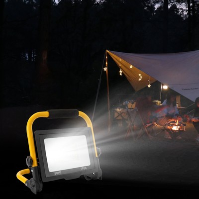 50W LED Work Light Portable Camping Emergency Floodlight Outdoor Lamp Waterproof