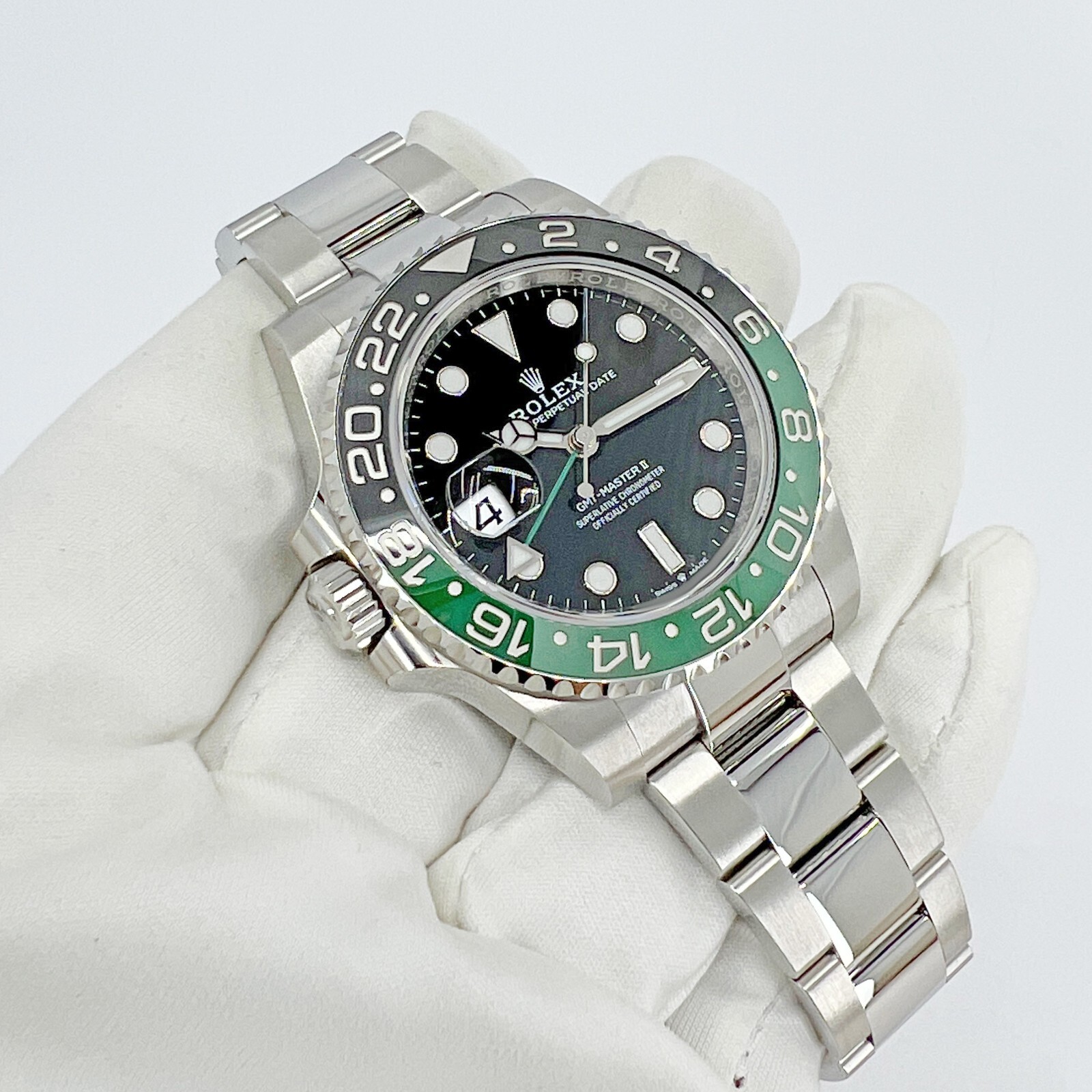 Pre-owned Rolex Gmt-master Ii Sprite, Oyster, Ref 126720vtnr, Unworn Complete 2024
