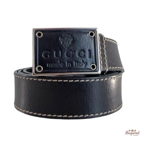 【美品】Time is on HOGATA square buckle belt HOGATA square buckle belt】 - Time is on
