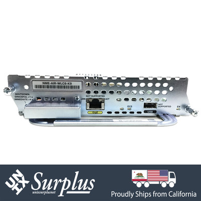 1x RJ45 Cisco NME-AIR-WLC8-K9 8-AP WLAN Controller for Cisco 2800/3800 Series