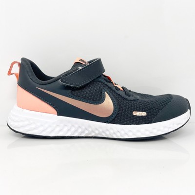 Nike Boys Revolution 5 BQ5672-003 Черные кроссовки для бега, размер 1,5 года