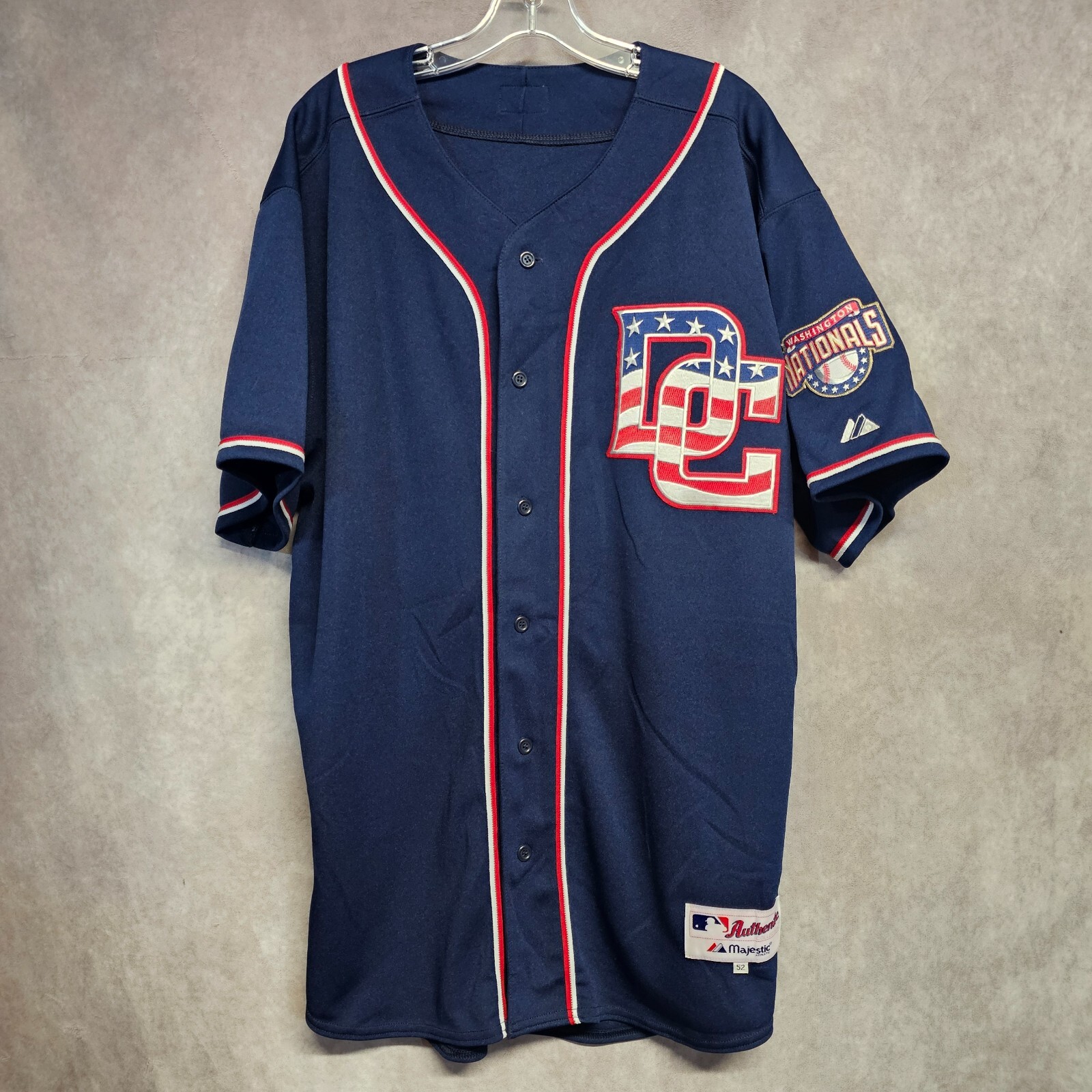 Majestic - majestic × ワシントン ナショナルズ XL プルジャケット Men's Washington Nationals Majestic Red On-Field Therma Base