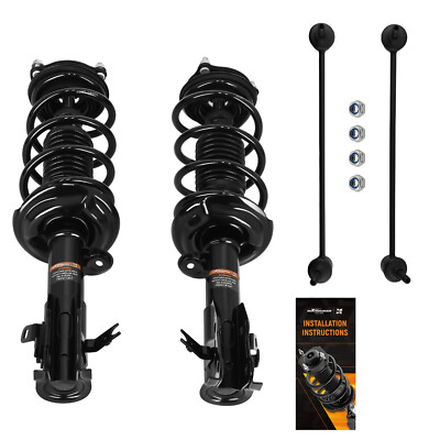 MaXpeedingrods Front Struts Coil Spring Sway Bar Links For Honda Civic 2013-2015